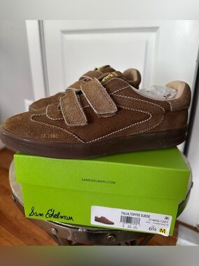 Sam Edelman Talia Double Strap Sneakers in Terra Suede
Size 6.5  Like New!